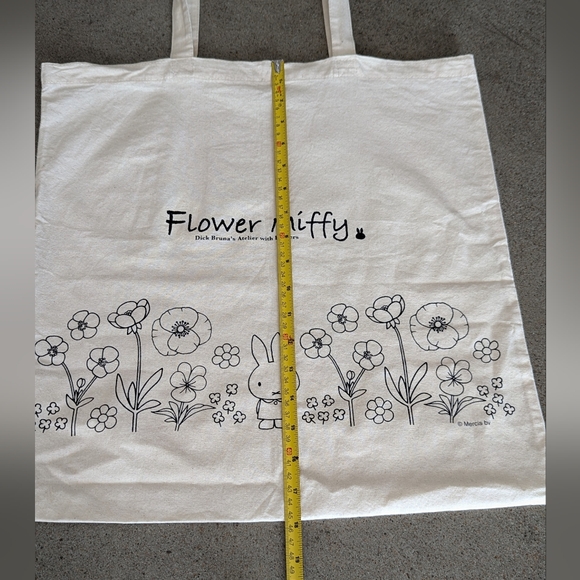 Flower Miffy canvas tote bag, Limited Edition - Picture 4 of 8